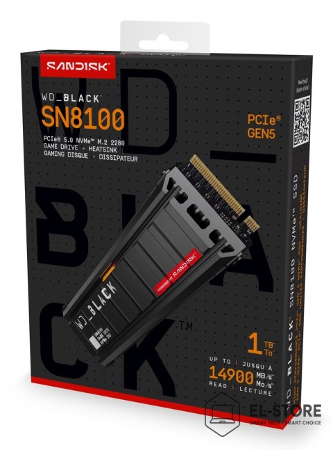 WD Western Digital Black SN8100 1 TB M.2 PCI Express 5.0 NVMe TLC 3D NAND