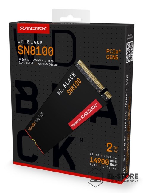 WD Western Digital Black SN8100 2 TB M.2 PCI Express 5.0 NVMe TLC 3D NAND