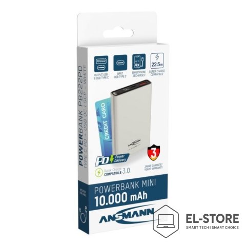 ANSMANN Ansmann 1700-0156 bank mocy Litowo-jonowa (Li-Ion) 10000 mAh Biały