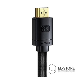 Baseus Baseus CAKGQJ01 kabel HDMI 2 m HDMI Typu A (Standard) Czarny, Srebrny