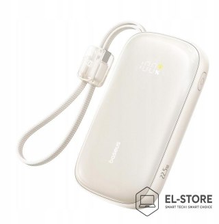 Baseus Powerbank Baseus EnerFill FC21 20000 mAh 22,5 W USB-A USB-C srebrny z odłączanym kablem Lightning