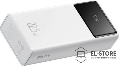 Baseus Powerbank Baseus EnerFill FP41 30000mAh 22.5W z kablem Baseus Simple USB-A - USB-C 3A 30cm - biały