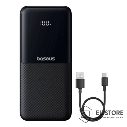 Baseus Powerbank Baseus Lipow 10000mAh 22.5W z podwójnym wbudowanym kablem z wyświetlaczem (z dodatkowym czarnym kablem Baseus Simple U