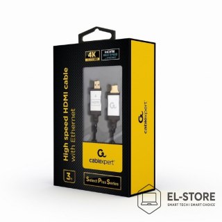 GEMBIRD Kabel GEMBIRD Seria select plus CCB-HDMIL-3M (HDMI M - HDMI M; 3m; kolor czarny)