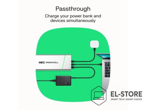 Green Cell Green Cell Powerbank PowerPlay Pro 20800mAh 65W 3x USB PD produkcja PL
