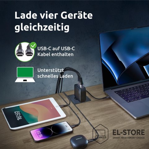 INTENSO Adapter zasilania USB-A/USB-C 140W/7814010 INTENSO