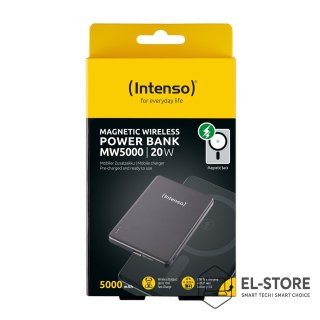 INTENSO Intenso MW5000 Litowo-polimerowy (LiPo) 5000 mAh Bezprzewodowe ładowanie Szary