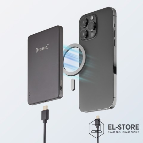 INTENSO Intenso MW5000 Litowo-polimerowy (LiPo) 5000 mAh Bezprzewodowe ładowanie Szary