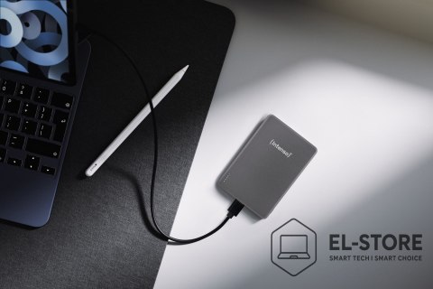 INTENSO Intenso MW5000 Litowo-polimerowy (LiPo) 5000 mAh Bezprzewodowe ładowanie Szary