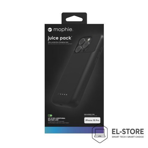 No name Mophie Juice Pack pokrowiec na telefon komórkowy 15,5 cm (6.1") Czarny