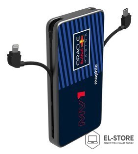 No name Powerbank Mophie Powerstation Plus 10K Red Bull Racing MV1 - powerbank 10000mAh, zintegrowany kabel USB-C oraz lightning (1x por
