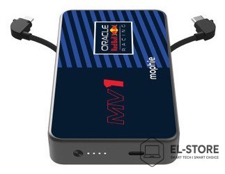 No name Powerbank Mophie Powerstation Plus 10K Red Bull Racing MV1 - powerbank 10000mAh, zintegrowany kabel USB-C oraz lightning (1x por