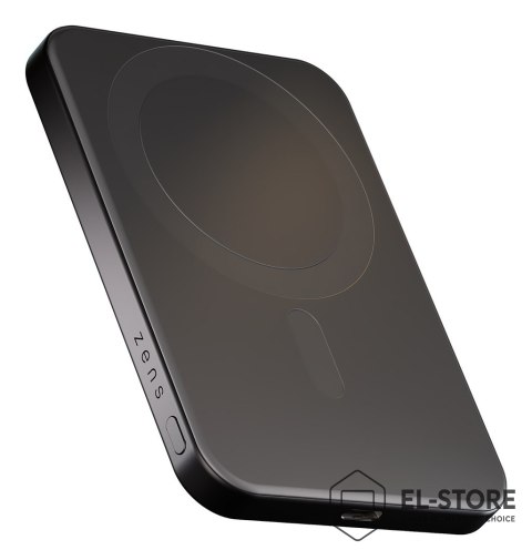 No name Powerbank ZENS Slim Qi2 Aluminium 5000mAh - magnetyczny, kompatybilny z MagSafe i Qi2 (black)