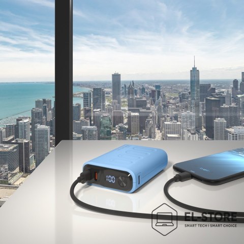 No name RealPower PB-10000C PD+ 10000 mAh Fioletowy