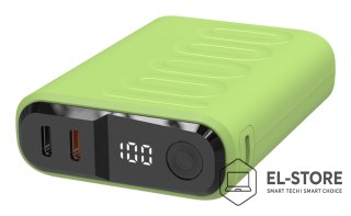 No name RealPower PB-10000C PD+ 10000 mAh Jasnozielony