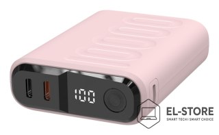 No name RealPower PB-10000C PD+ 10000 mAh Różowy