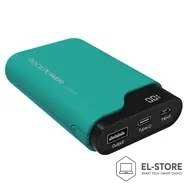 No name RealPower Powerbank PB-7500C grĂĽn 7.500mAh