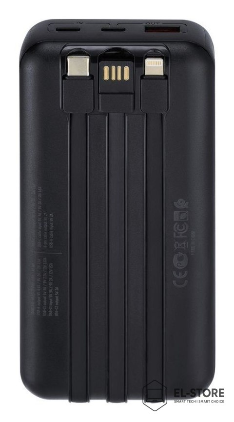 RivaCase Rivacase VA2221 bank mocy Litowo-polimerowy (LiPo) 20000 mAh Czarny