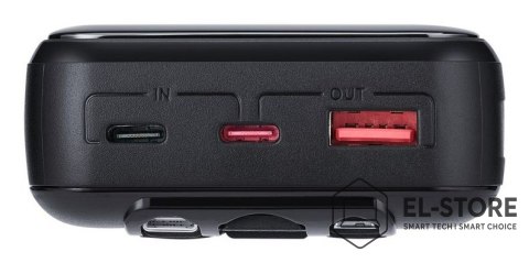 RivaCase Rivacase VA2221 bank mocy Litowo-polimerowy (LiPo) 20000 mAh Czarny