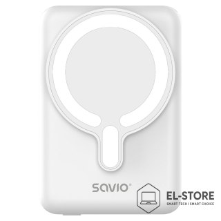 SAVIO SAVIO POWERBANK 10000 MAH MAGNETYCZNY BIAŁY BA-13