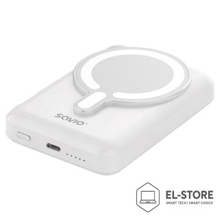 SAVIO SAVIO POWERBANK 10000 MAH MAGNETYCZNY BIAŁY BA-13