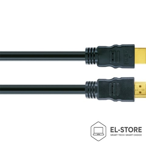 Schwaiger Schwaiger HDM150 013 kabel HDMI 15 m HDMI Typu A (Standard) Czarny, Złoto