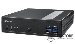 Shuttle Shuttle DL30N komputer typu barebone Wielkość PC 1.35L Czarny N100