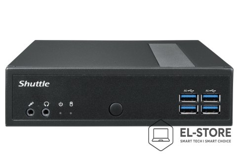 Shuttle Shuttle DL30N komputer typu barebone Wielkość PC 1.35L Czarny N100