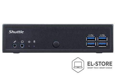 Shuttle Shuttle DL30N komputer typu barebone Wielkość PC 1.35L Czarny N100