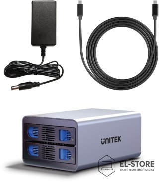 UNITEK Kieszeń na dyski SATA 2,5''/3,5'' SATA HDD/SSD 40TB