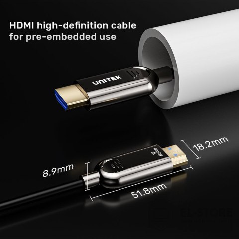 UNITEK UNITEK C11085GY01-60M kabel HDMI HDMI Typu A (Standard) Czarny
