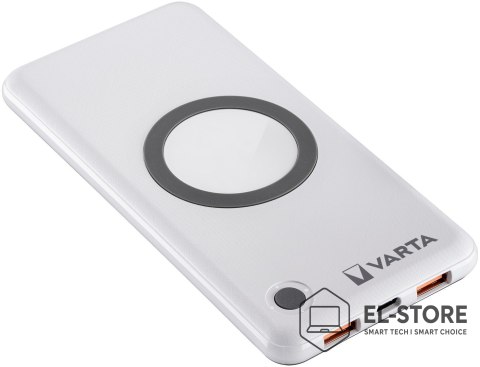 VARTA Varta 57913 Litowo-polimerowy (LiPo) 10000 mAh Bezprzewodowe ładowanie Biały