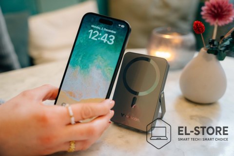 Verbatim Verbatim Charge 'n' Go Magnetic Wireless Litowo-polimerowy (LiPo) 10000 mAh Bezprzewodowe ładowanie Szary