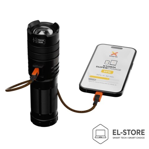 Xtorm PowerBank Xtorm Flashlight 10500mAh 38,85Wh 20W Latarka - czarny