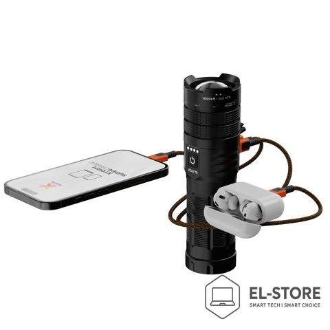 Xtorm PowerBank Xtorm Flashlight 10500mAh 38,85Wh 20W Latarka - czarny