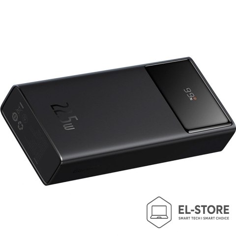 Baseus Powerbank Baseus Star-Lord 20000mAh 22,5W z wyświetlaczem cyfrowym i kablem USB-C 3A 30cm - czarny