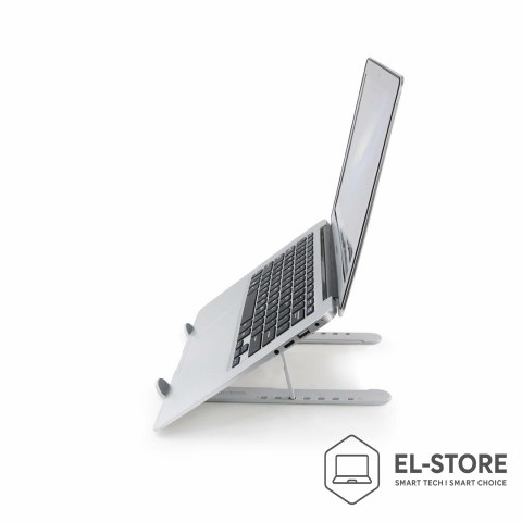 Dicota DICOTA D31889 stojak na laptop Podstawka na notebooka Czarny, Srebrny