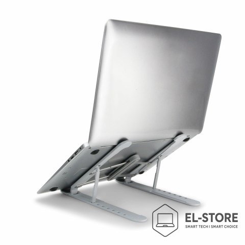Dicota DICOTA D31889 stojak na laptop Podstawka na notebooka Czarny, Srebrny