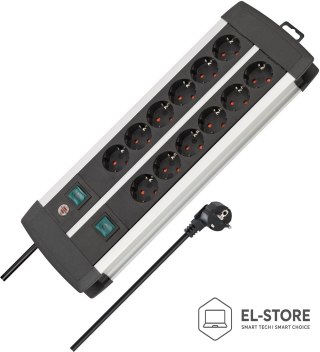 No name Listwa zasilająca Brennenstuhl Premium-Duo-Alu-Line 2x6x 3m