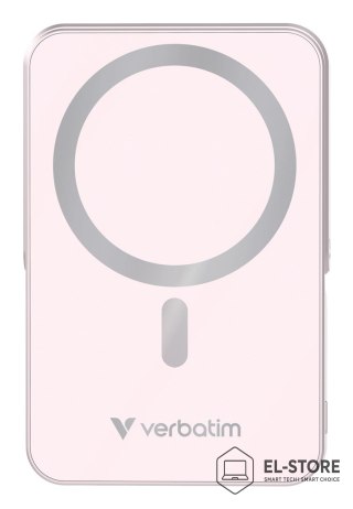 Verbatim Verbatim Charge 'n' Go Magnetic Wireless Litowo-polimerowy (LiPo) 10000 mAh Bezprzewodowe ładowanie Różowy