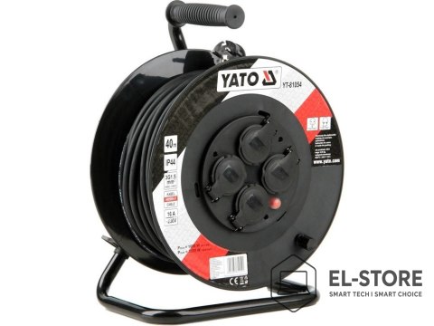 YATO YATO PRZEDŁUŻACZ BĘBNOWY 40m 3 x 1,5mm2 IP44 81054