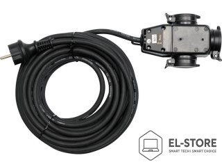 YATO Yato YT-81162 rozgałęziacz 20 m 3 x gniazdo sieciowe Wewnątrz/Na wolnym powietrzu Czarny