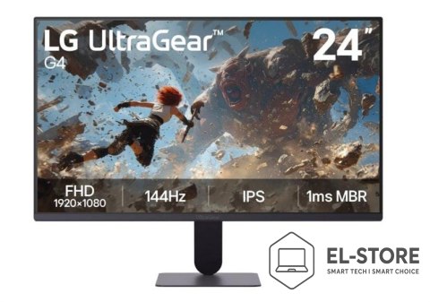 LG LG UltraGear G4 monitor komputerowy 60,5 cm (23.8") 1920 x 1080 px Full HD LED Czarny