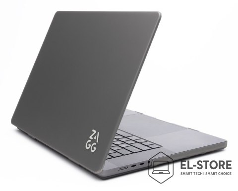 No name ZAGG Hardshell - obudowa ochronna do MacBook Air 13" M2 (2022) / M3 (2024) / M4 (2025) (smoke)