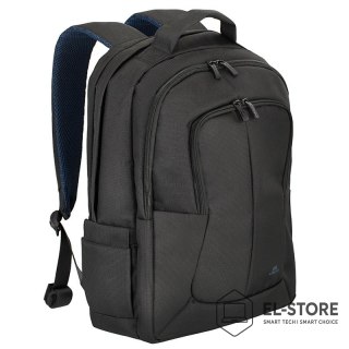 RivaCase RIVACASE PLECAK NA LAPTOP 17,3" TEGEL, CZARNY, 23L, MATERIAŁ WODOODPORNY, KIESZENIE NA TABLET 10,1", SMARTFON, DOKUM., AKCES.