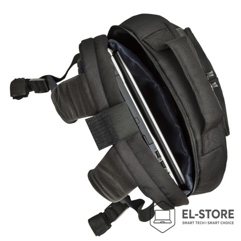 RivaCase RIVACASE PLECAK NA LAPTOP 17,3" TEGEL, CZARNY, 23L, MATERIAŁ WODOODPORNY, KIESZENIE NA TABLET 10,1", SMARTFON, DOKUM., AKCES.