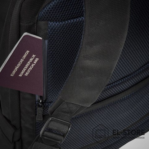 RivaCase RIVACASE PLECAK NA LAPTOP 17,3" TEGEL, CZARNY, 23L, MATERIAŁ WODOODPORNY, KIESZENIE NA TABLET 10,1", SMARTFON, DOKUM., AKCES.