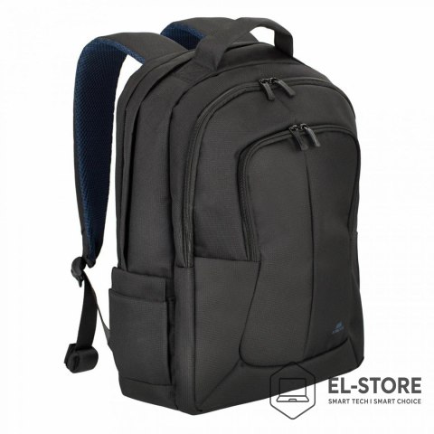 RivaCase RIVACASE PLECAK NA LAPTOP 17,3" TEGEL, CZARNY, 23L, MATERIAŁ WODOODPORNY, KIESZENIE NA TABLET 10,1", SMARTFON, DOKUM., AKCES.