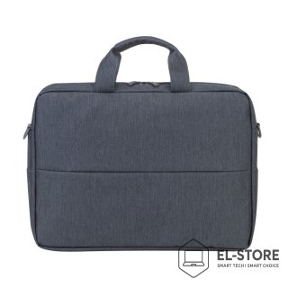 RivaCase RIVACASE TORBA NA LAPTOP 15,6" PRATER, CIEMNOSZARA, ANTYKRADZIEŻOWA, MATERIAŁ WODOODPORNY, KIESZENIE NA TABLET, SMARTFON, AKC