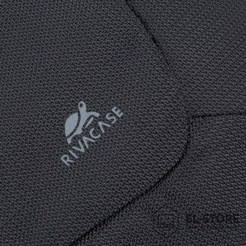 RivaCase RIVACASE TORBA NA LAPTOP 17,3" TEGEL, CZARNA, MATERIAŁ WODOODPORNY, KIESZENIE NA TABLET 10,1", SMARTFON, DOKUMENTY, AKCESORIA